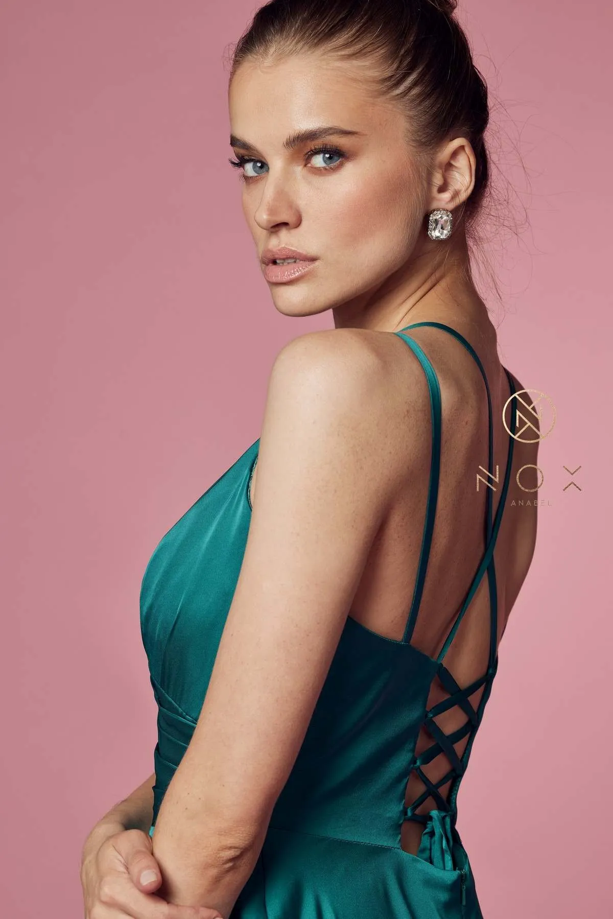 Nox Anabel E1020 Floor Length A-Line Formal Gown