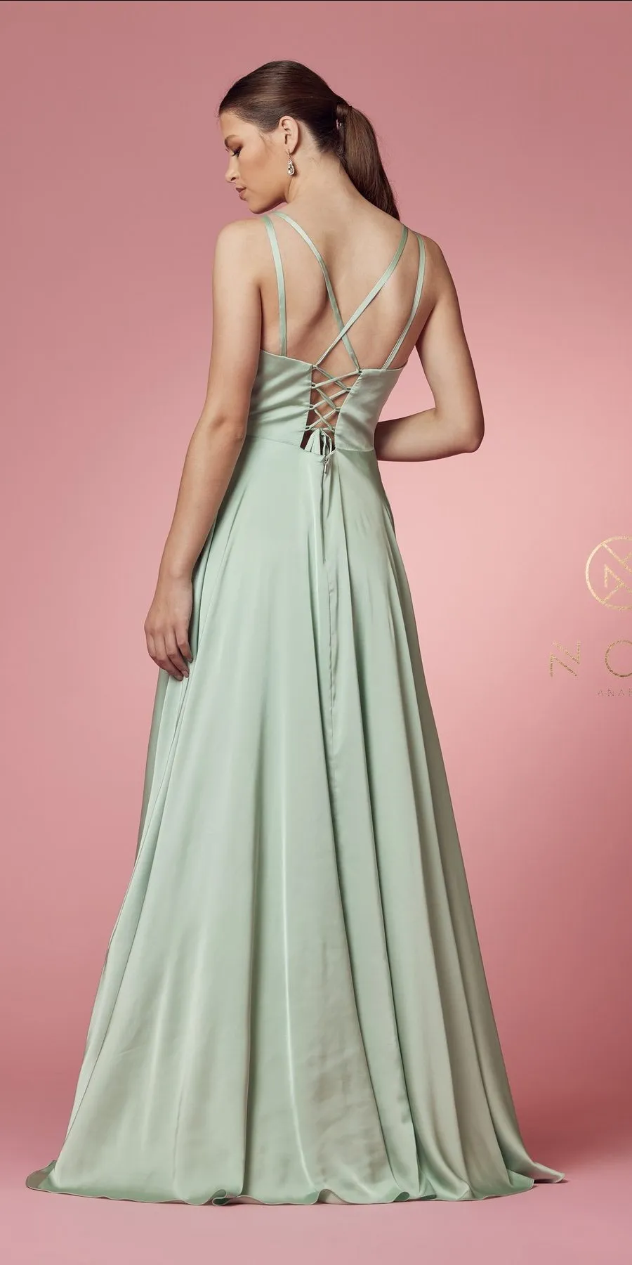 Nox Anabel E1020 Floor Length A-Line Formal Gown