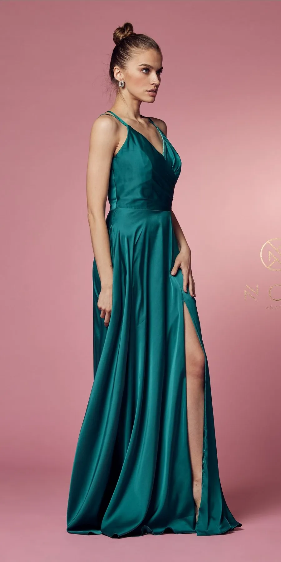 Nox Anabel E1020 Floor Length A-Line Formal Gown