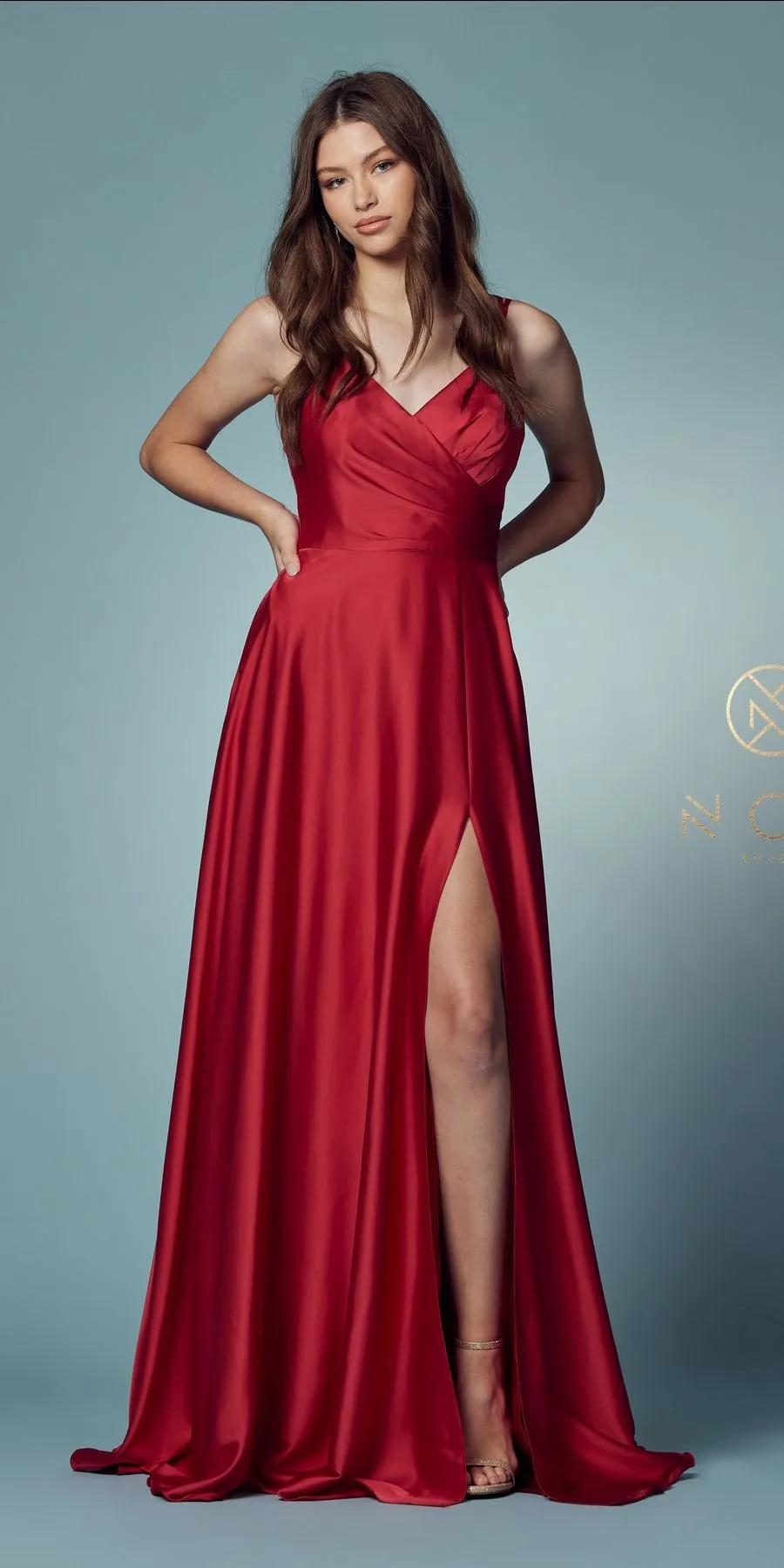 Nox Anabel E1020 Floor Length A-Line Formal Gown