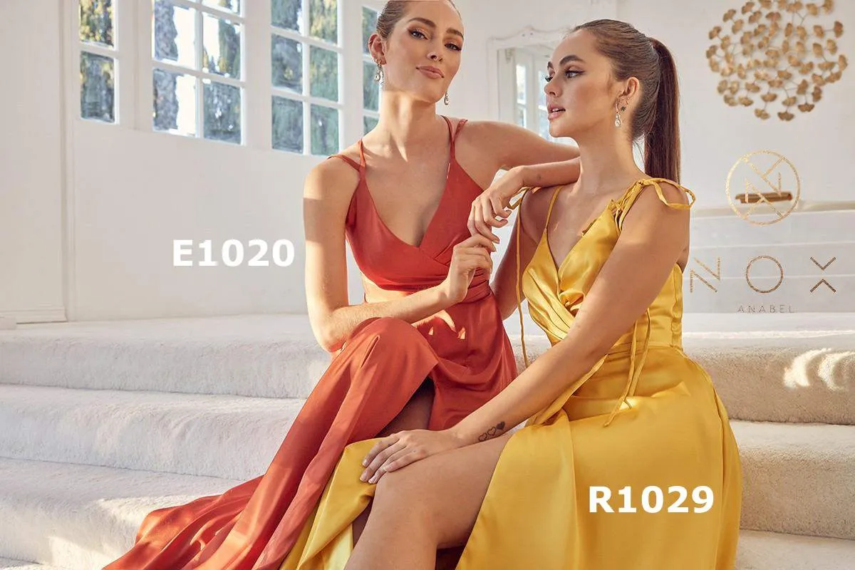 Nox Anabel E1020 Floor Length A-Line Formal Gown
