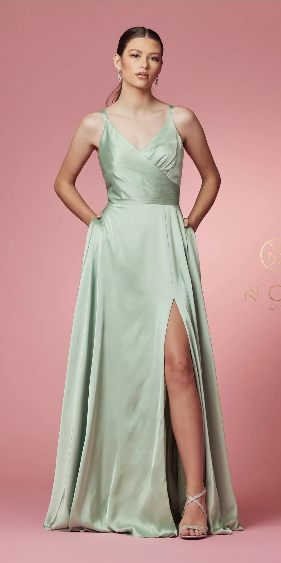 Nox Anabel E1020 Floor Length A-Line Formal Gown