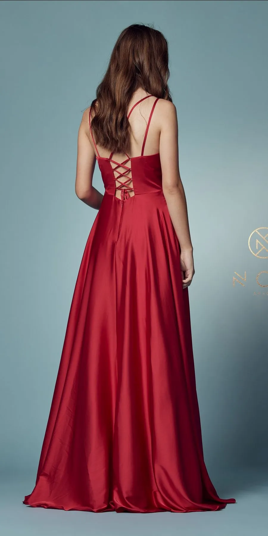 Nox Anabel E1020 Floor Length A-Line Formal Gown