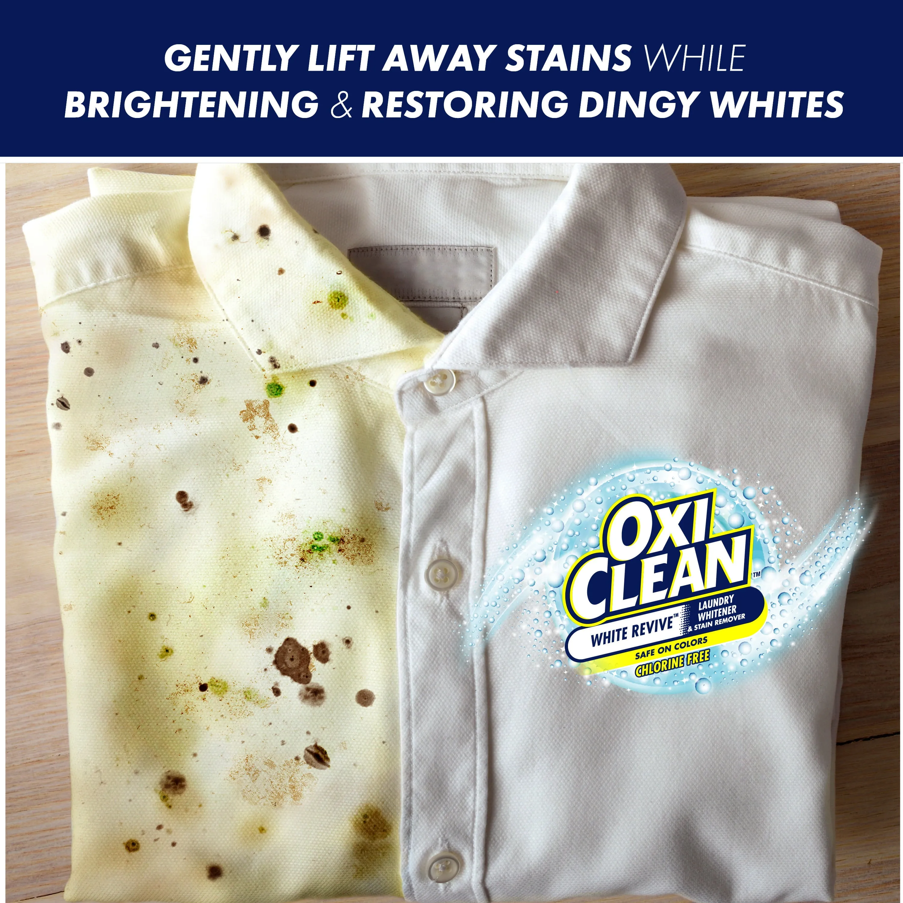 OxiClean White Revive Laundry Whitener   Stain Remover, 3 lbs. USA Stock
