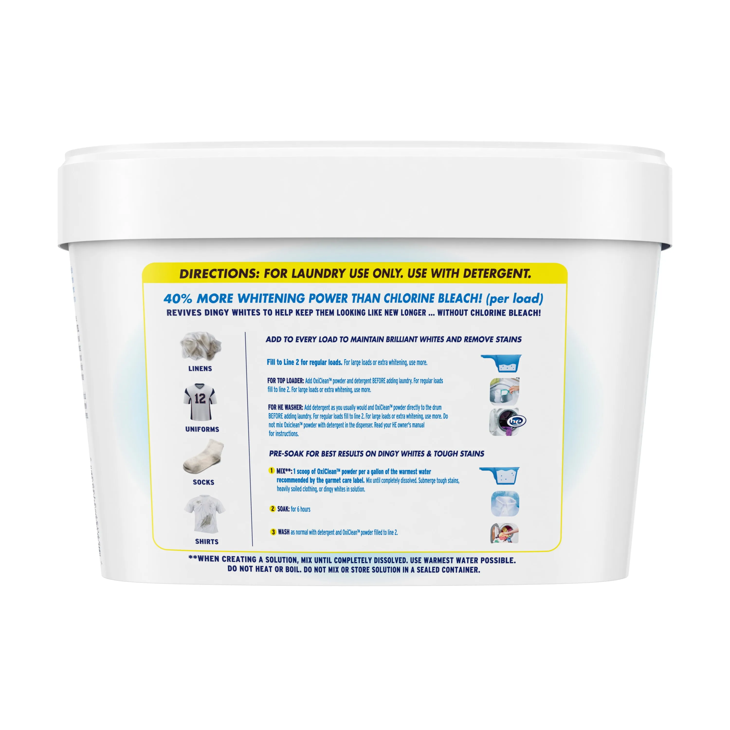 OxiClean White Revive Laundry Whitener   Stain Remover, 3 lbs. USA Stock