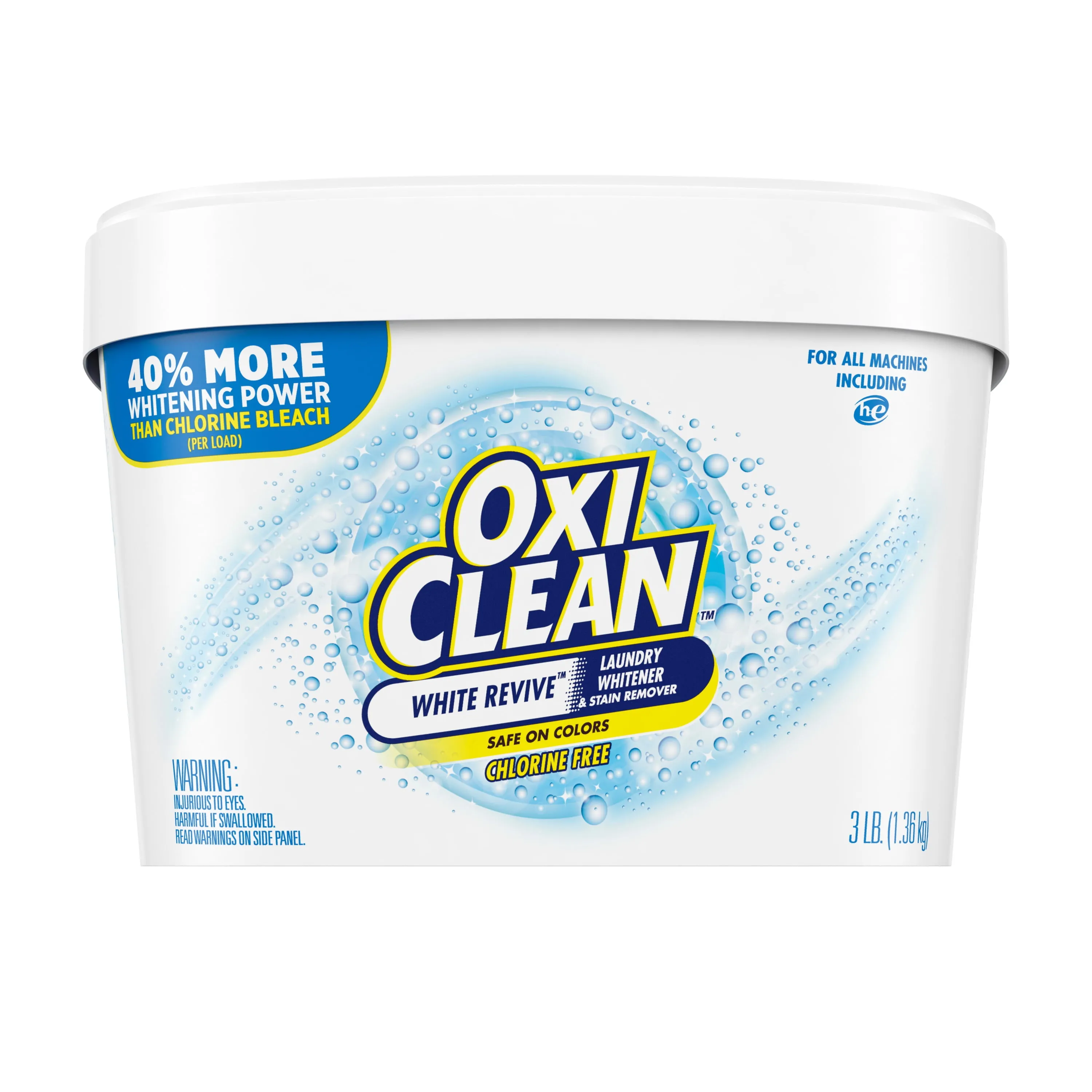 OxiClean White Revive Laundry Whitener   Stain Remover, 3 lbs. USA Stock
