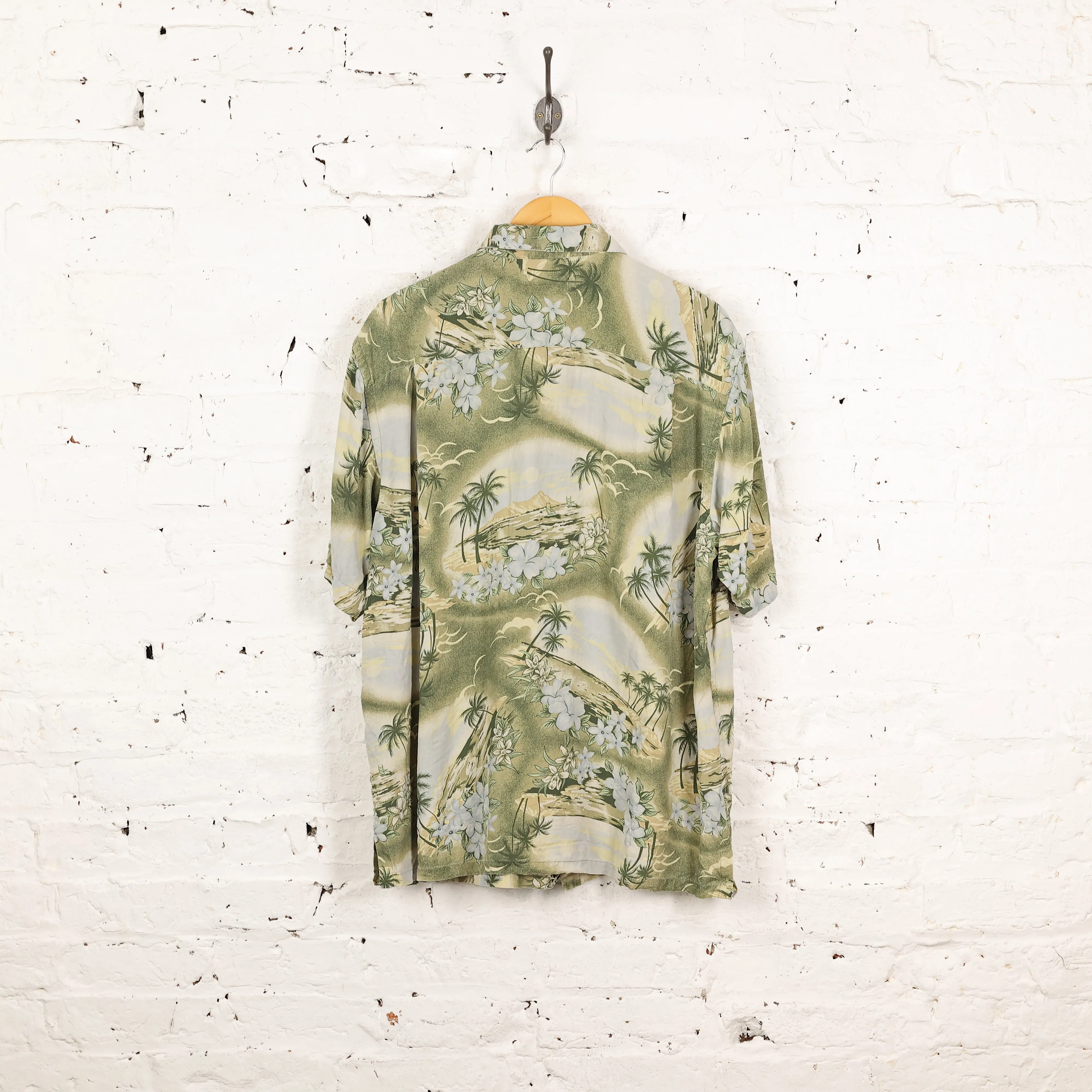 Palm Trees Hawaiian Shirt - Green - XL