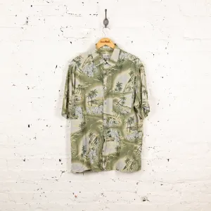 Palm Trees Hawaiian Shirt - Green - XL
