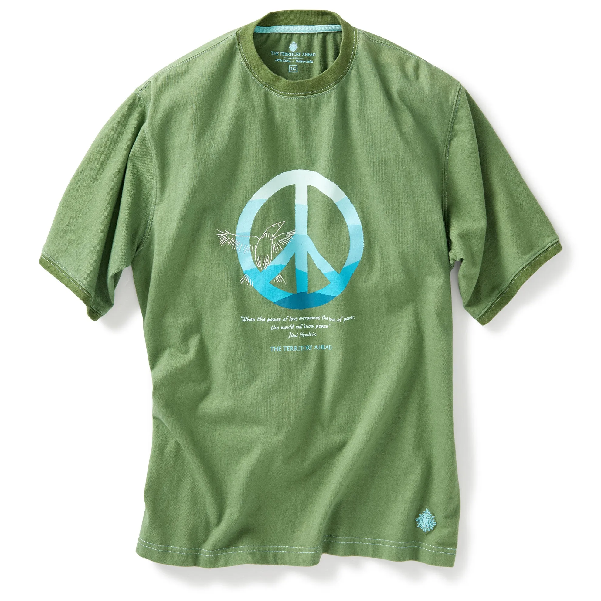 Peace N Dove Embroidered T-Shirt