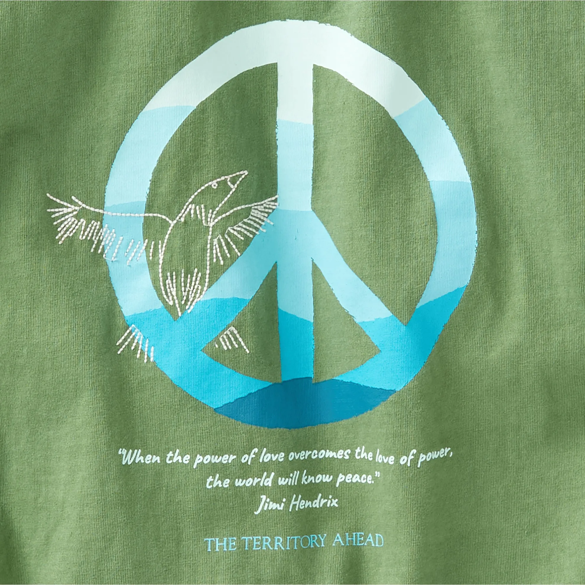 Peace N Dove Embroidered T-Shirt