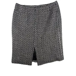 Pendleton Black &amp; White Tweed Pencil Skirt Size 12