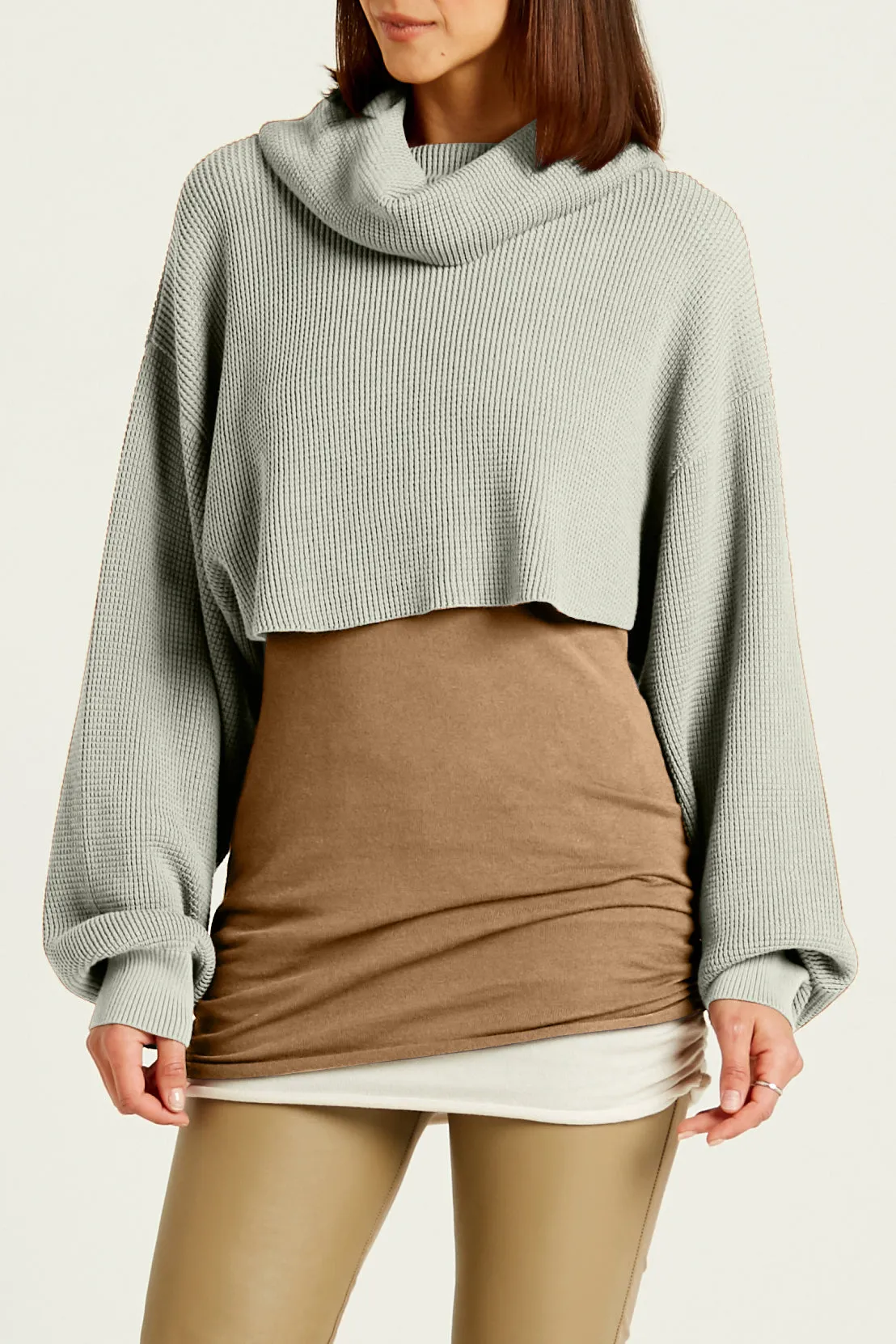 Pima Cotton Waffle Shrug