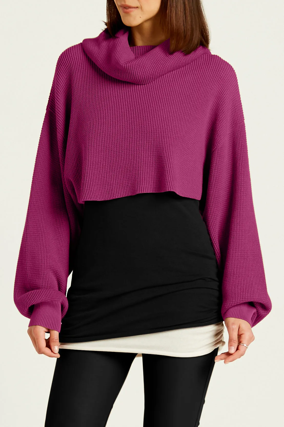 Pima Cotton Waffle Shrug