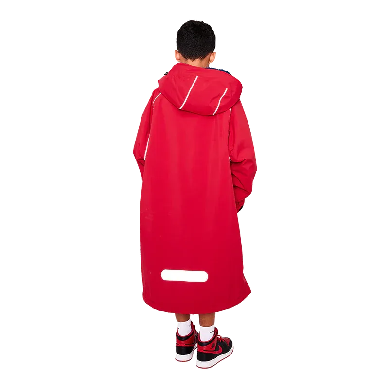 Red Paddle Pro Dry Change Robe - Red