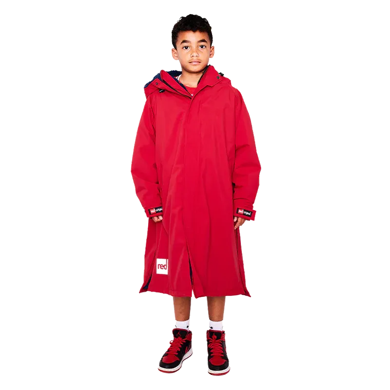 Red Paddle Pro Dry Change Robe - Red