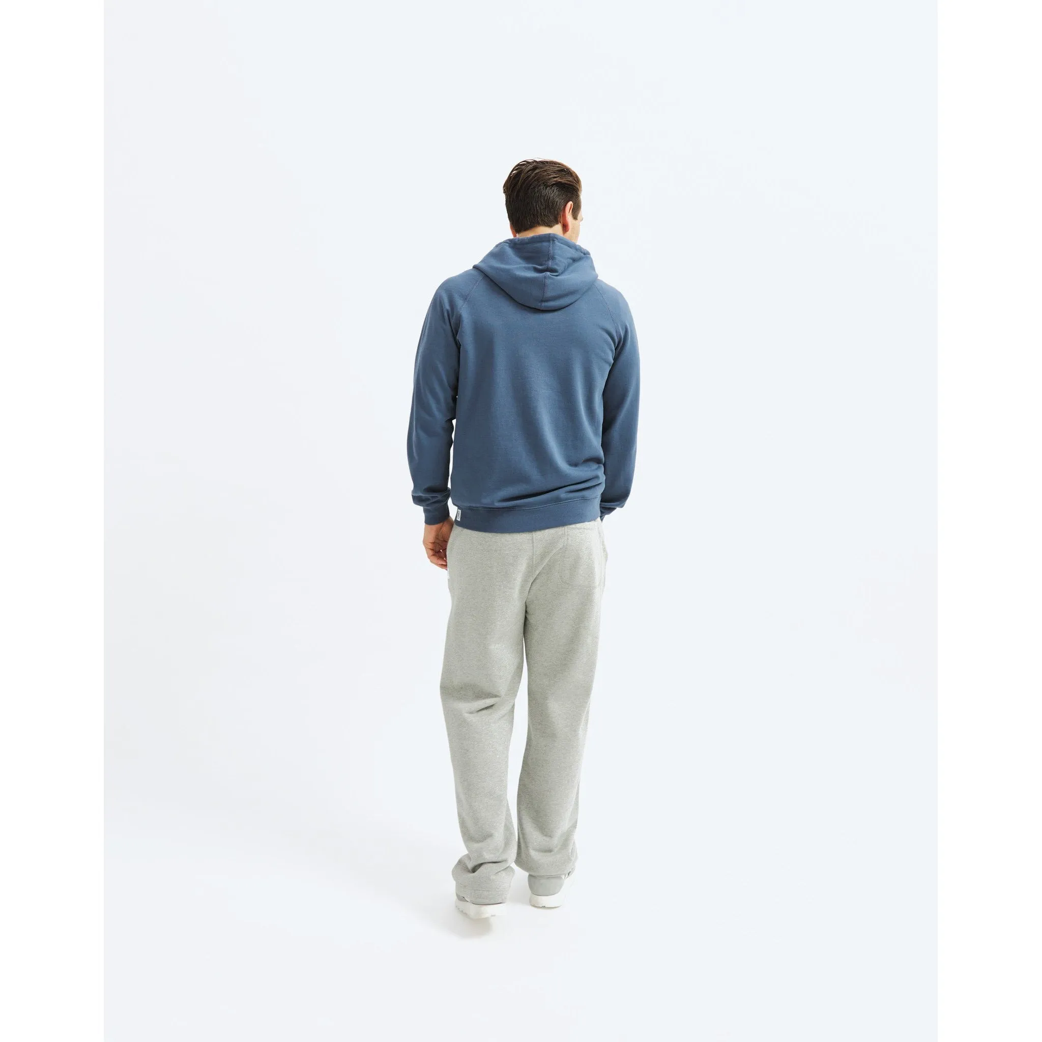 Reigning Champ Men Lightweight Terry Classic Hoodie Washed Blue RC-3886-WBLU