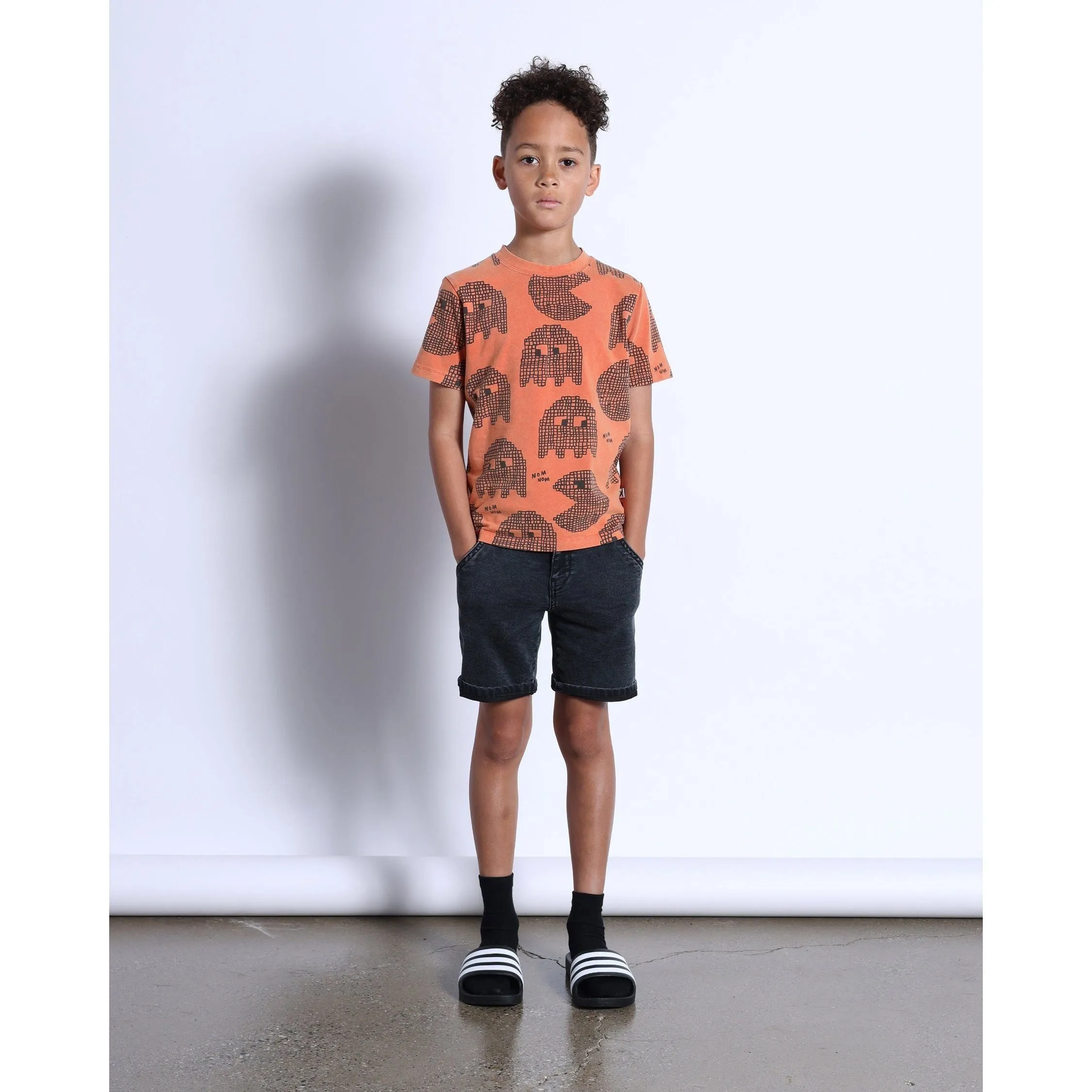 Retro Tee- Orange Wash