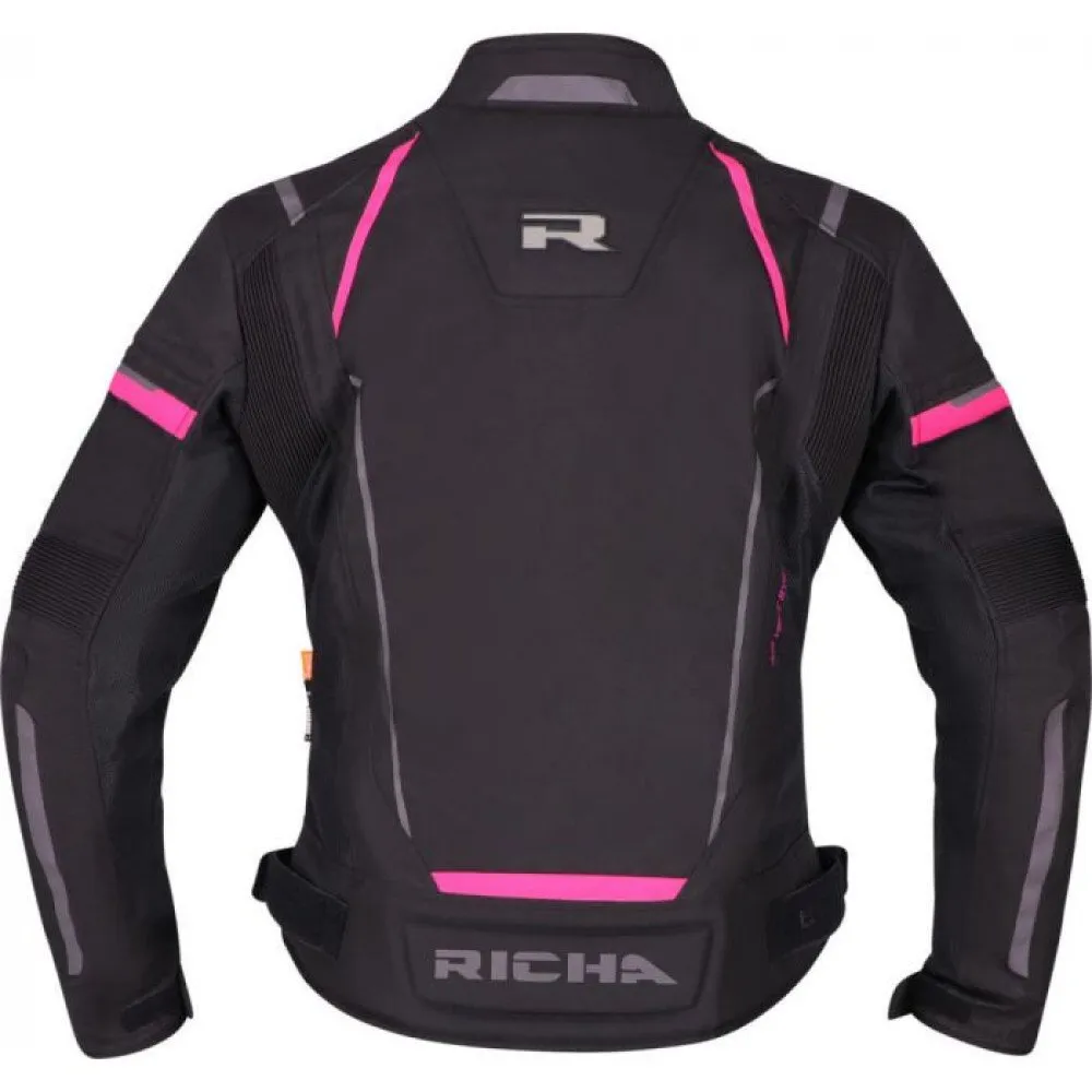 Richa Airstream 3 Jacket Women Motorcycle Jacket, Black/Pink