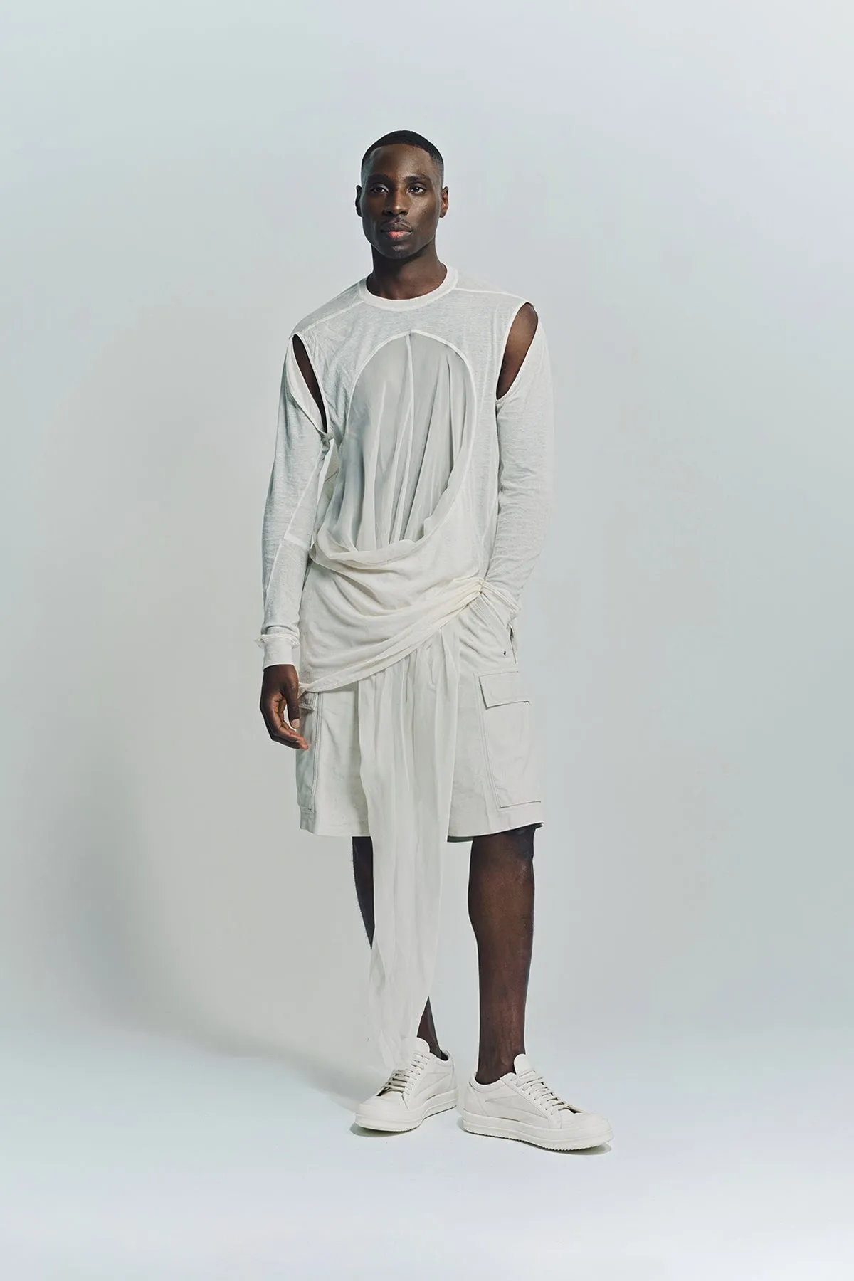 RICK OWENS | DRAIN SLEEVELESS TEE