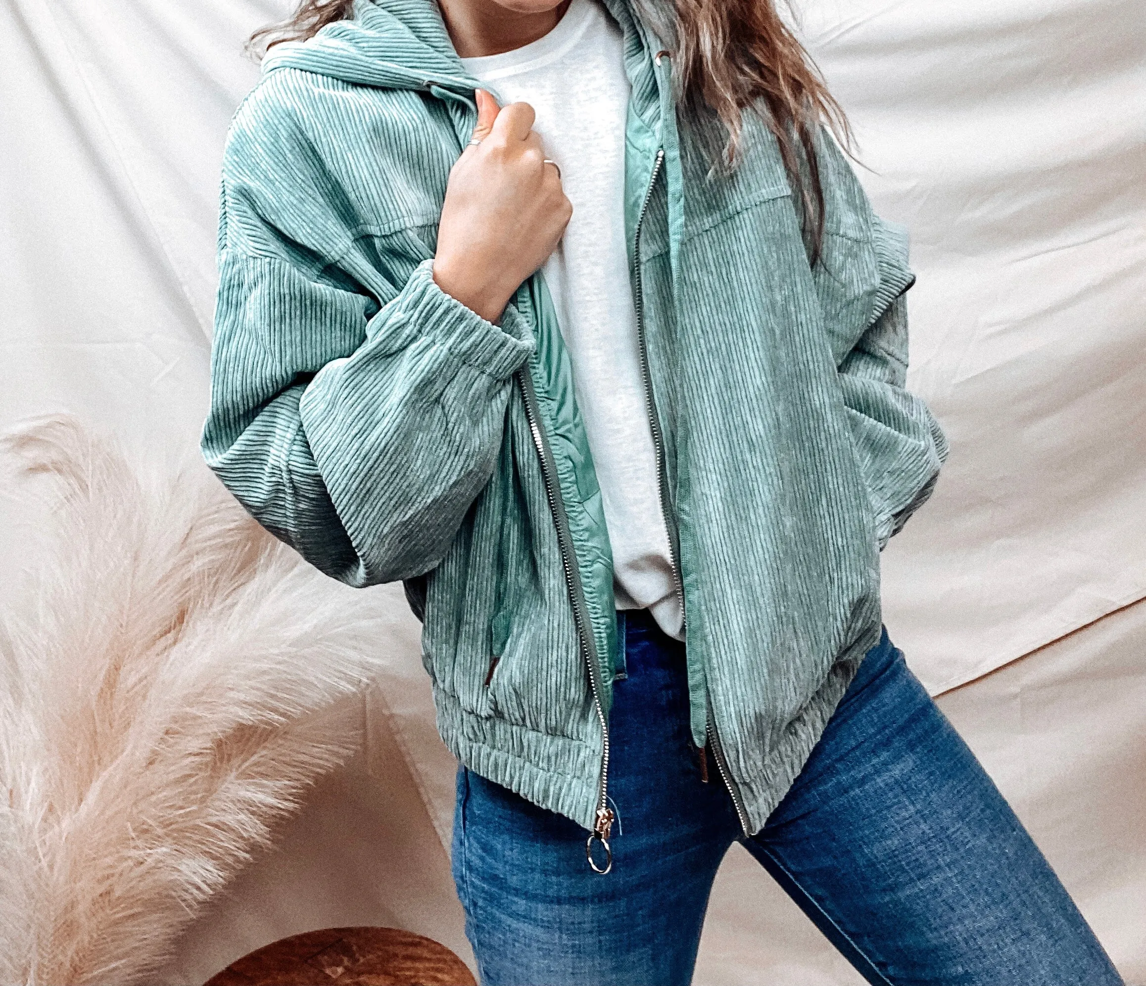 Sage Zip Up