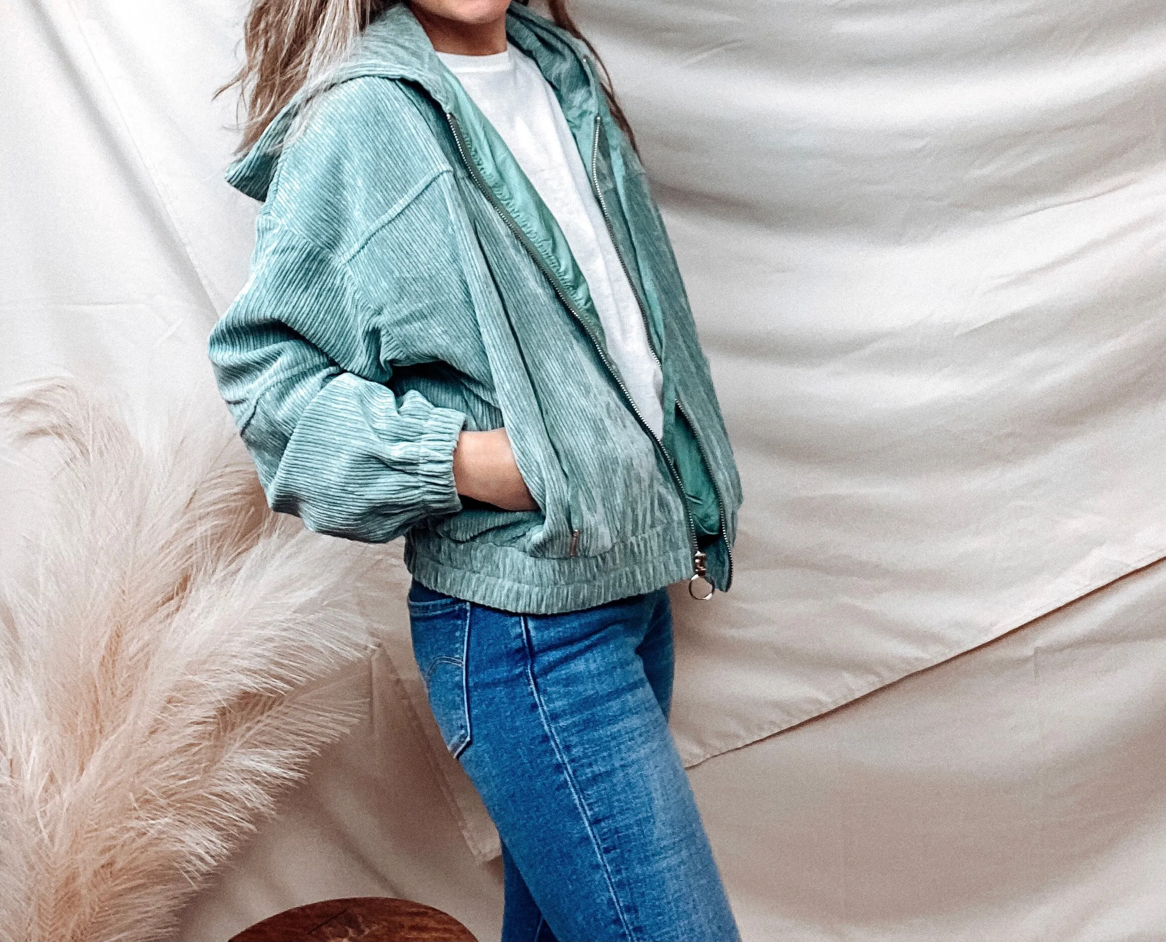 Sage Zip Up