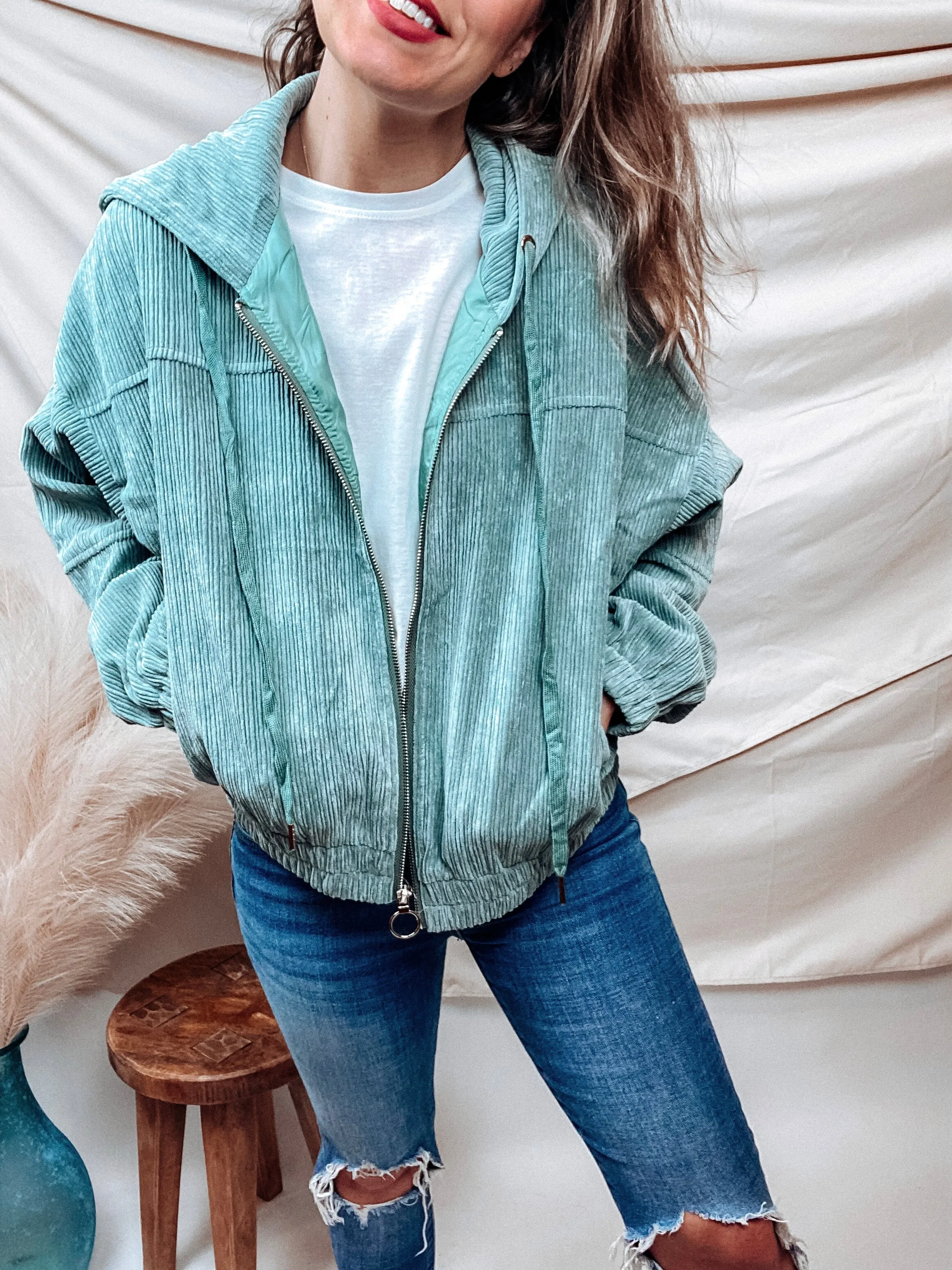 Sage Zip Up