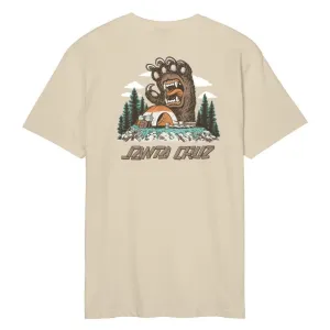 Santa Cruz T-Shirt Screaming Grizzly T-Shirt - Blond Wood