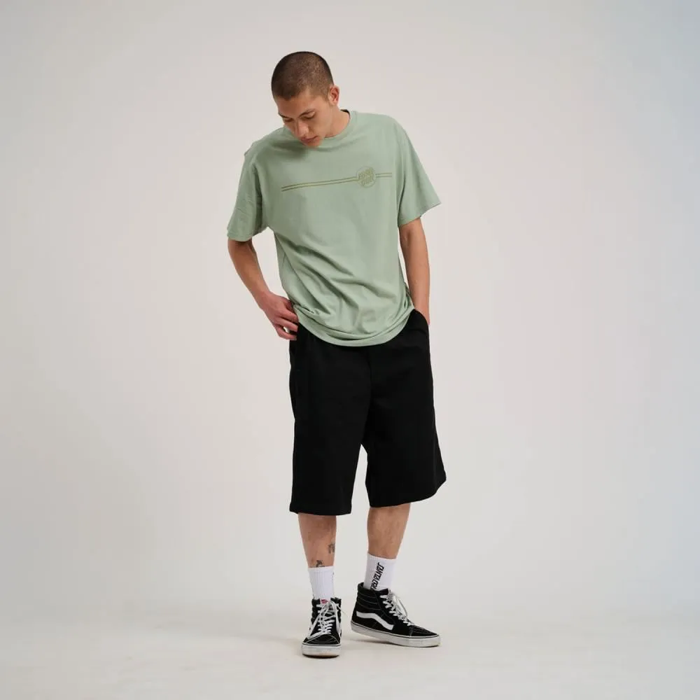 Santa Cruz T-Shirt Tonal Opus Dot Stripe T-Shirt - Moon Rock
