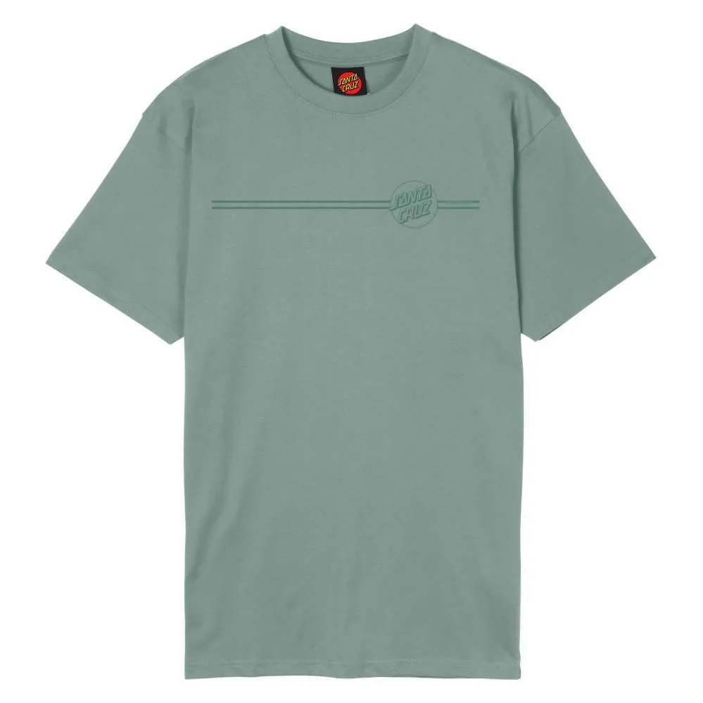 Santa Cruz T-Shirt Tonal Opus Dot Stripe T-Shirt - Moon Rock
