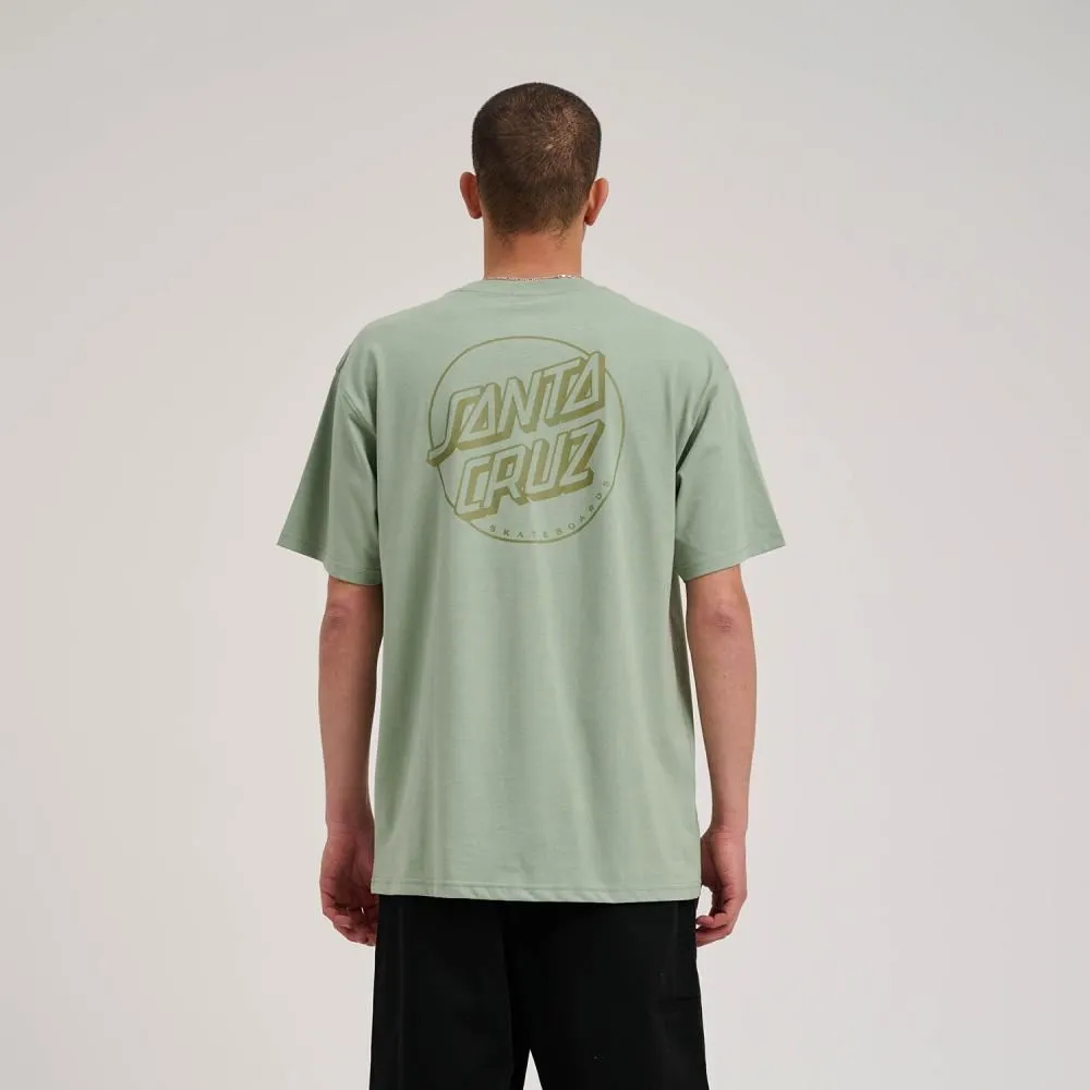 Santa Cruz T-Shirt Tonal Opus Dot Stripe T-Shirt - Moon Rock