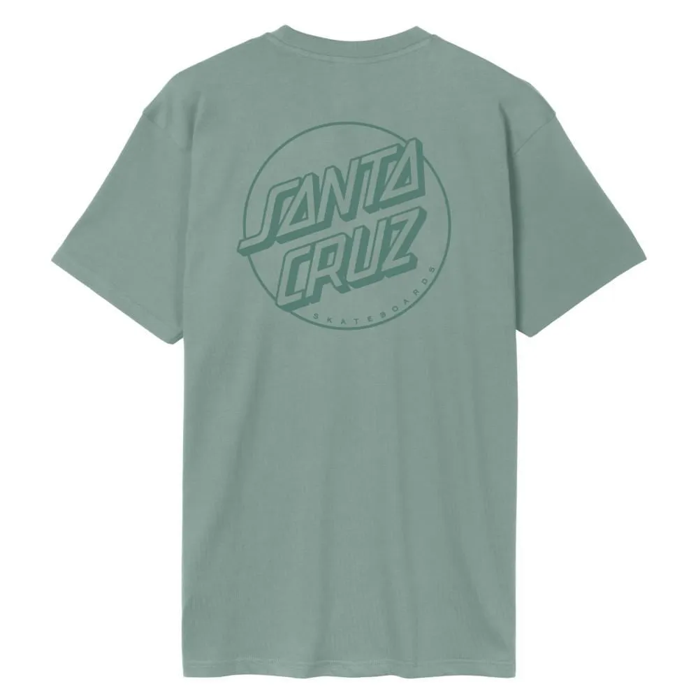 Santa Cruz T-Shirt Tonal Opus Dot Stripe T-Shirt - Moon Rock