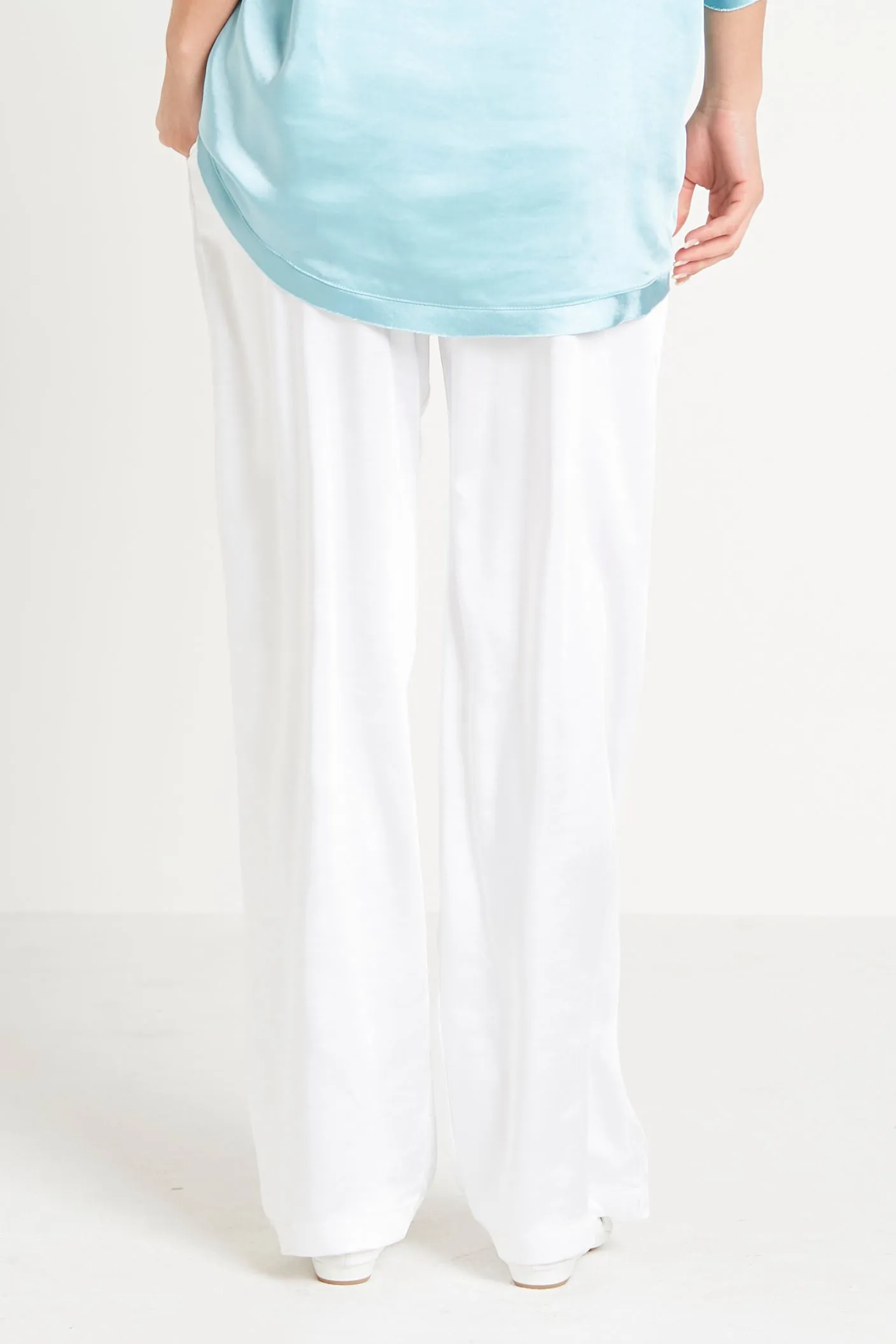 Sateen Drawstring Pants