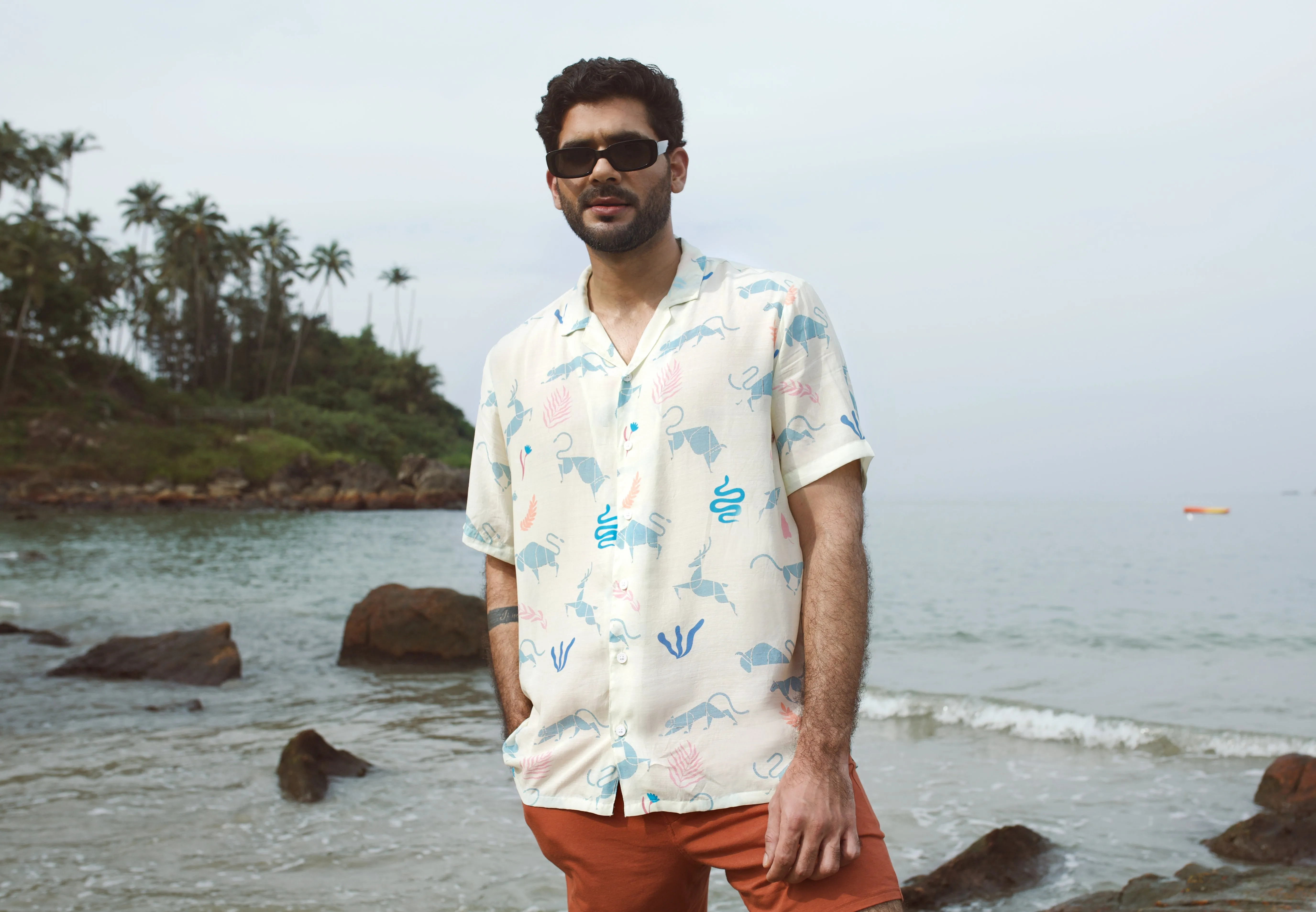 Scoth Bull Cream Oversize Shirt