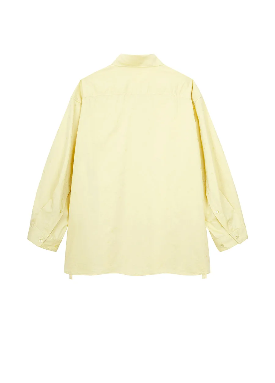 Shirt / JNBY Cotton Long-sleeved Solid Shirt(100% cotton)