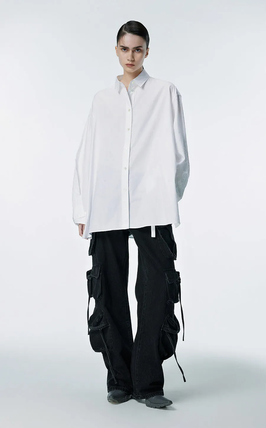 Shirt / JNBY Cotton Long-sleeved Solid Shirt(100% cotton)