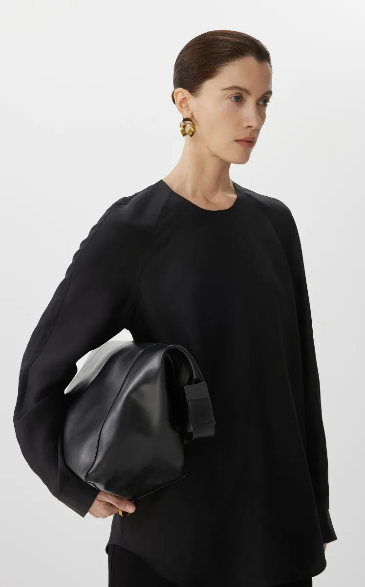Shirt / JNBY Loose-Fit Silk Power-Spun Top
