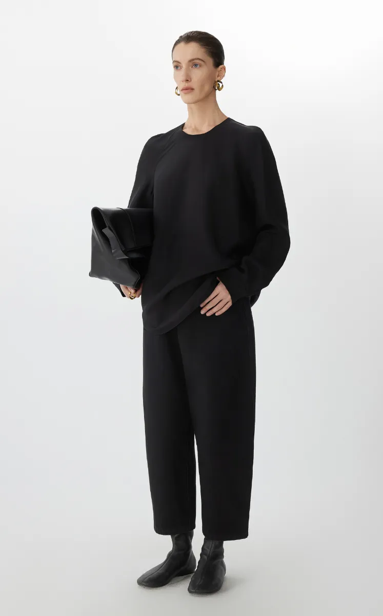 Shirt / JNBY Loose-Fit Silk Power-Spun Top