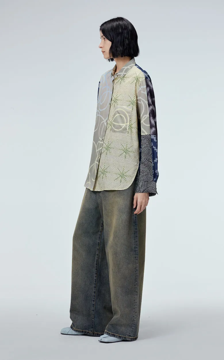 Shirt / JNBY Silk Gradient Print Long-sleeved  Shirt