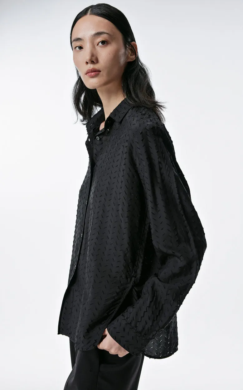 Shirt / JNBY Silk Long-sleeved Shirt(61% Viscose 39% Silk)