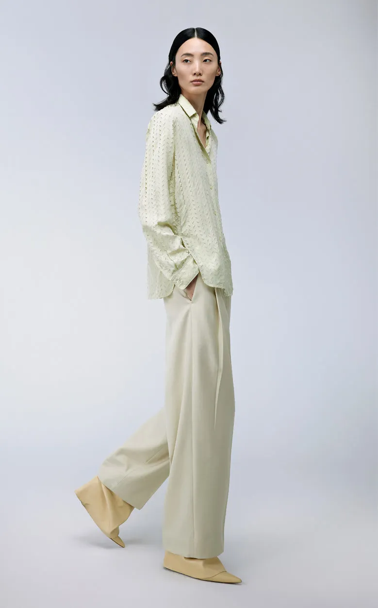 Shirt / JNBY Silk Long-sleeved Shirt(61% Viscose 39% Silk)