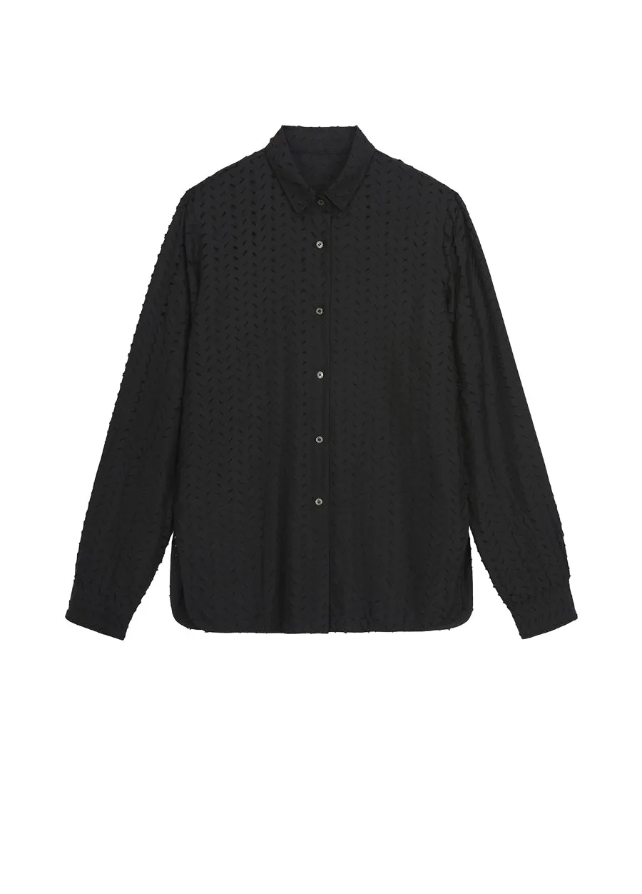 Shirt / JNBY Silk Long-sleeved Shirt(61% Viscose 39% Silk)