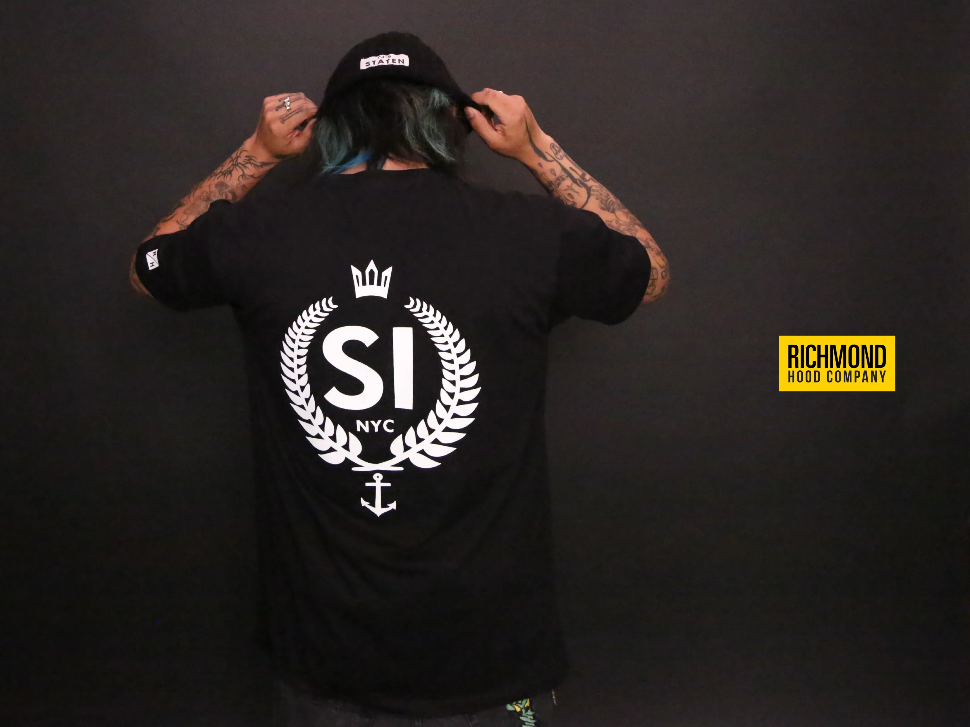 SI NYC Crest T - Black