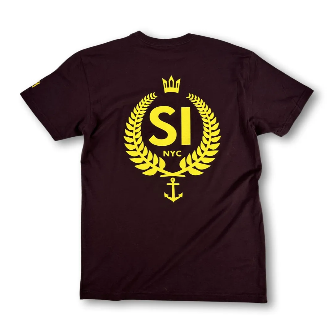 SI NYC Crest T - Oxblood