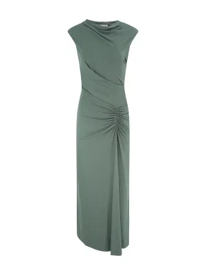 Simkhai Acacia Sleeveless Midi Dress in Botanical Green
