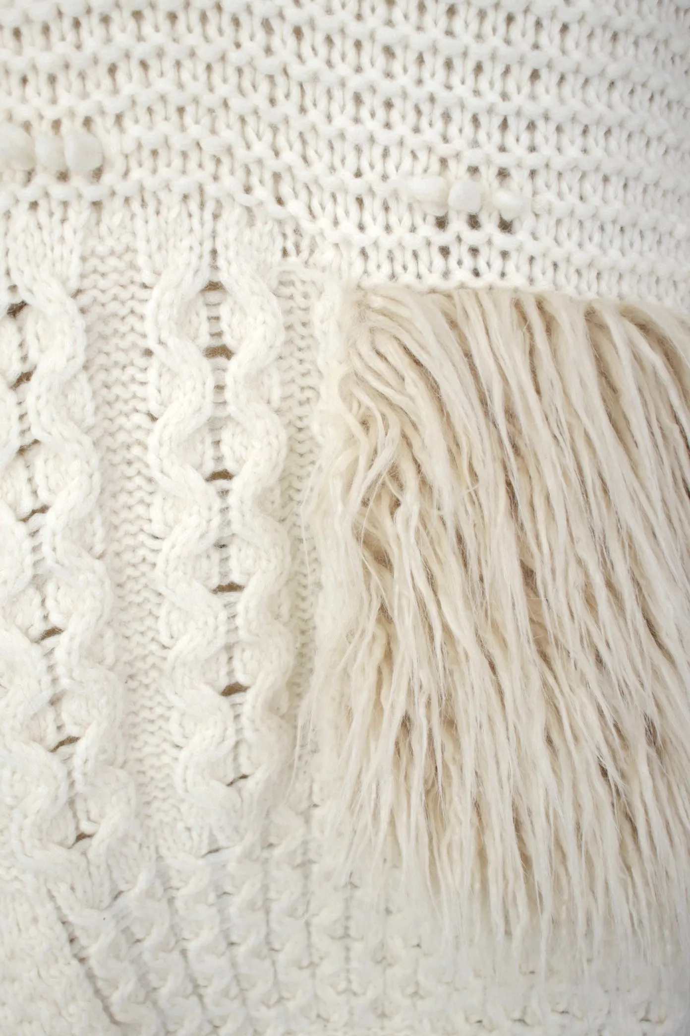 Simone Rocha Alpaca & Faux Fur Sweater