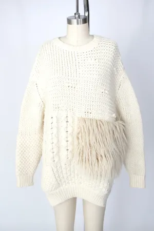 Simone Rocha Alpaca & Faux Fur Sweater
