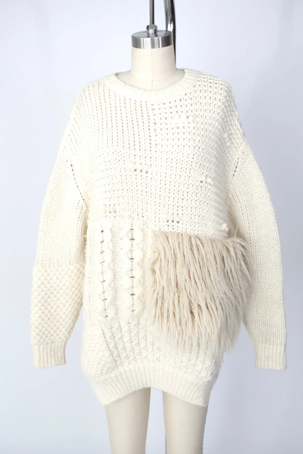 Simone Rocha Alpaca & Faux Fur Sweater