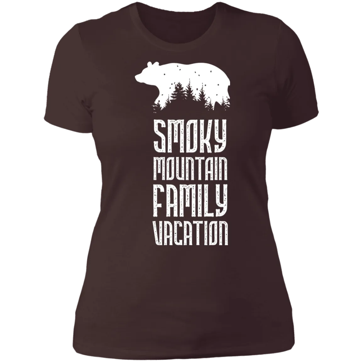 Smoky Mountain Family Vacation Bear (White) - Women's Tee