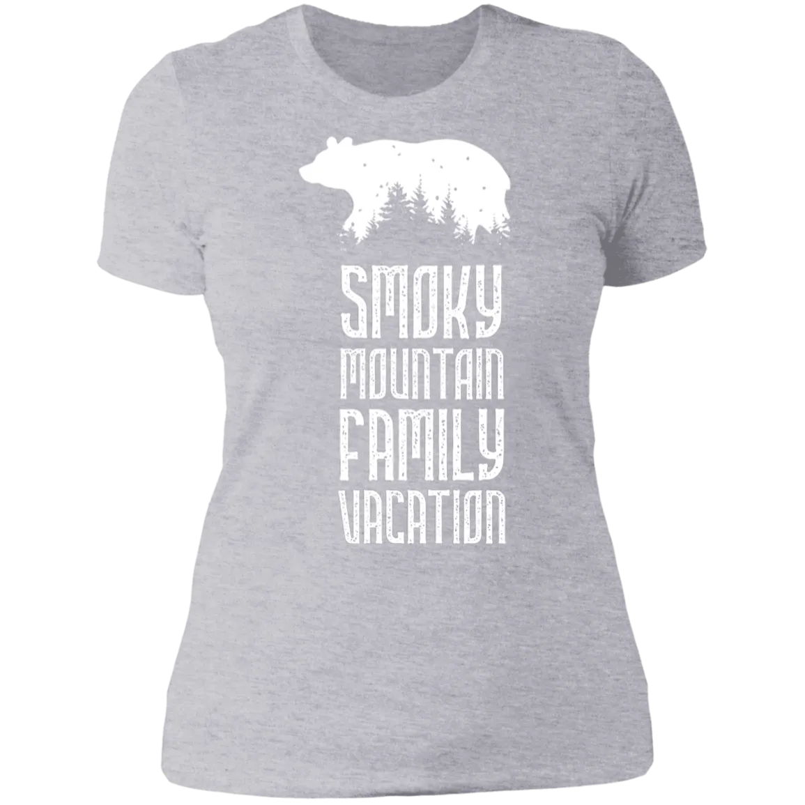 Smoky Mountain Family Vacation Bear (White) - Women's Tee