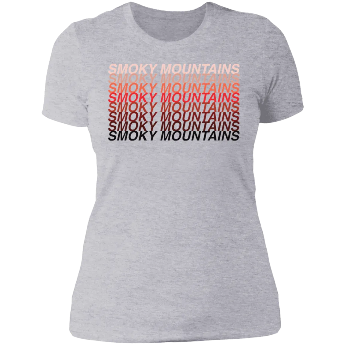 Smoky Mountains Red Ombre - Women's Tee